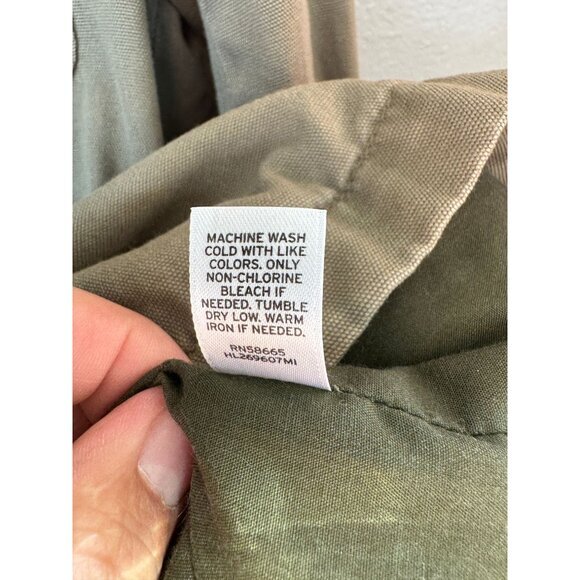 Hinge Women's Olive Green Jacket Size XS long sleeve lightweight 100% cotton - Picture 8 of 11